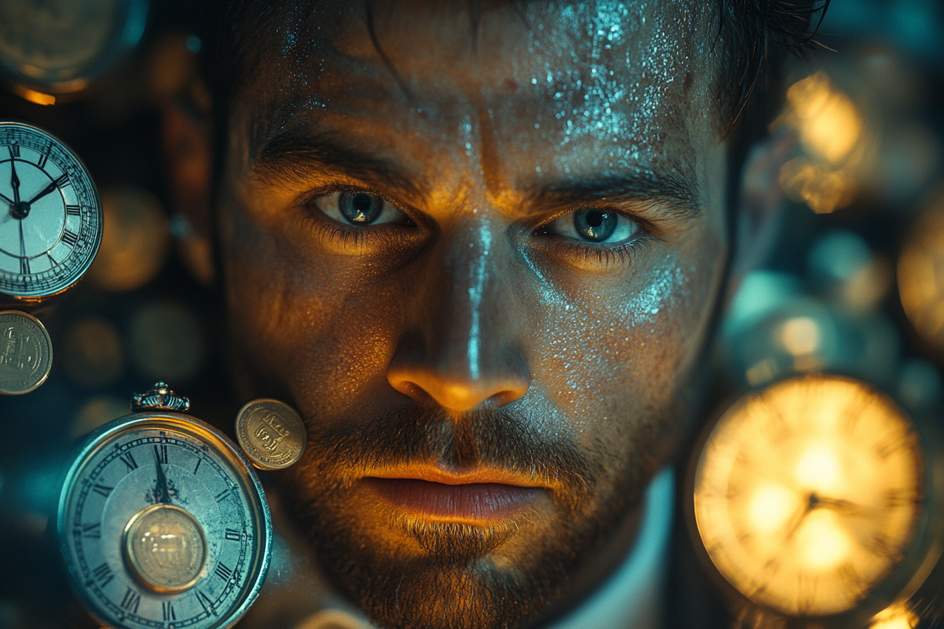 carlosr_66_a_men_surrounded_by_clocks_and_coin_a_metaphor_for_t_fefc78f9-957d-42f8-a416-156875e6183c